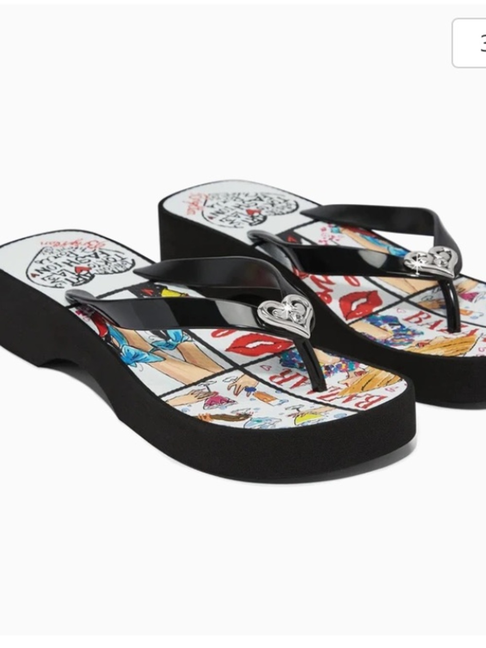 Brighton Fashionista platform flip flop new sz7